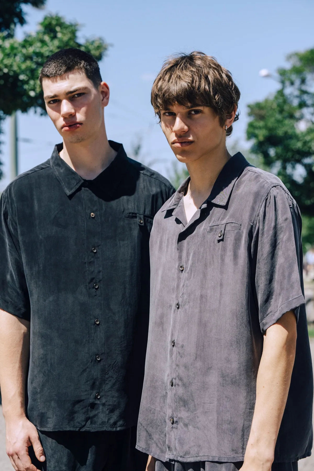 06 / Oftt Grandpa Cool Vegan Silk Shirt