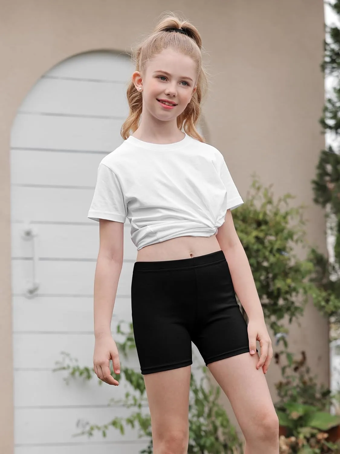 6 Pack Cotton Girls Bike Shorts Girls Shorts Kids Clothes Cartwheel Under Dress Breathable Multi-Color