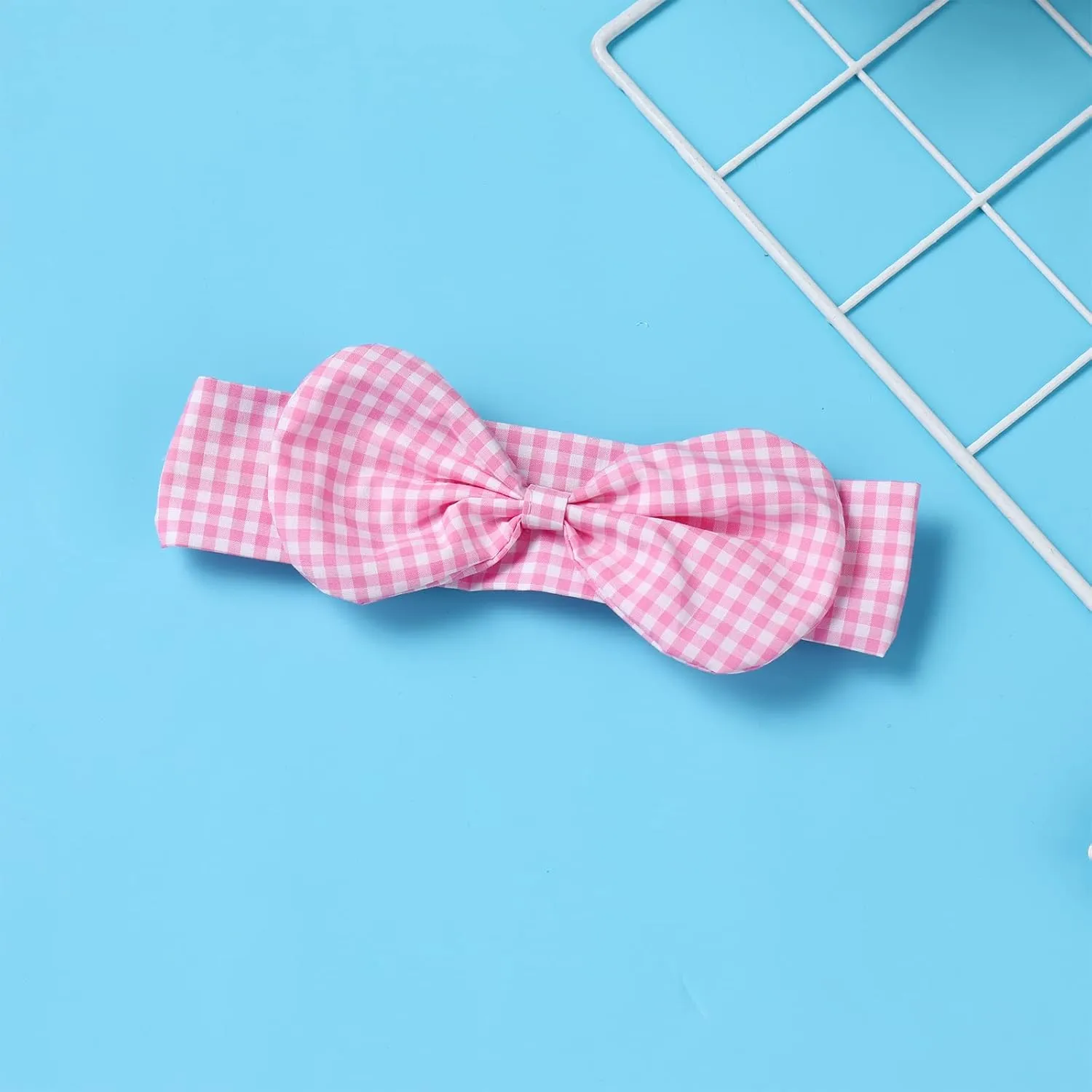 Baby Girl Tutu Dress Summer Sleeveless Plaid Princess Birthday Party Dresses Flower Bowknot Sundress with Headband Set