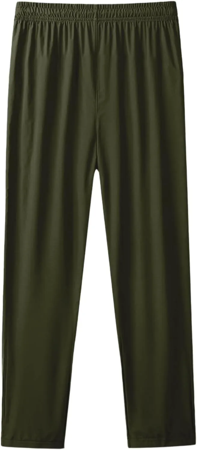 Beeswan Pants for Women Over 50 Stretch Active Breathable Pants Elastic Waist Quick Dry Glide Athletic Pant
