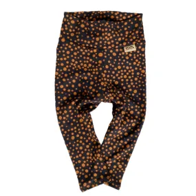 Black Abstract Micro Dot Leggings
