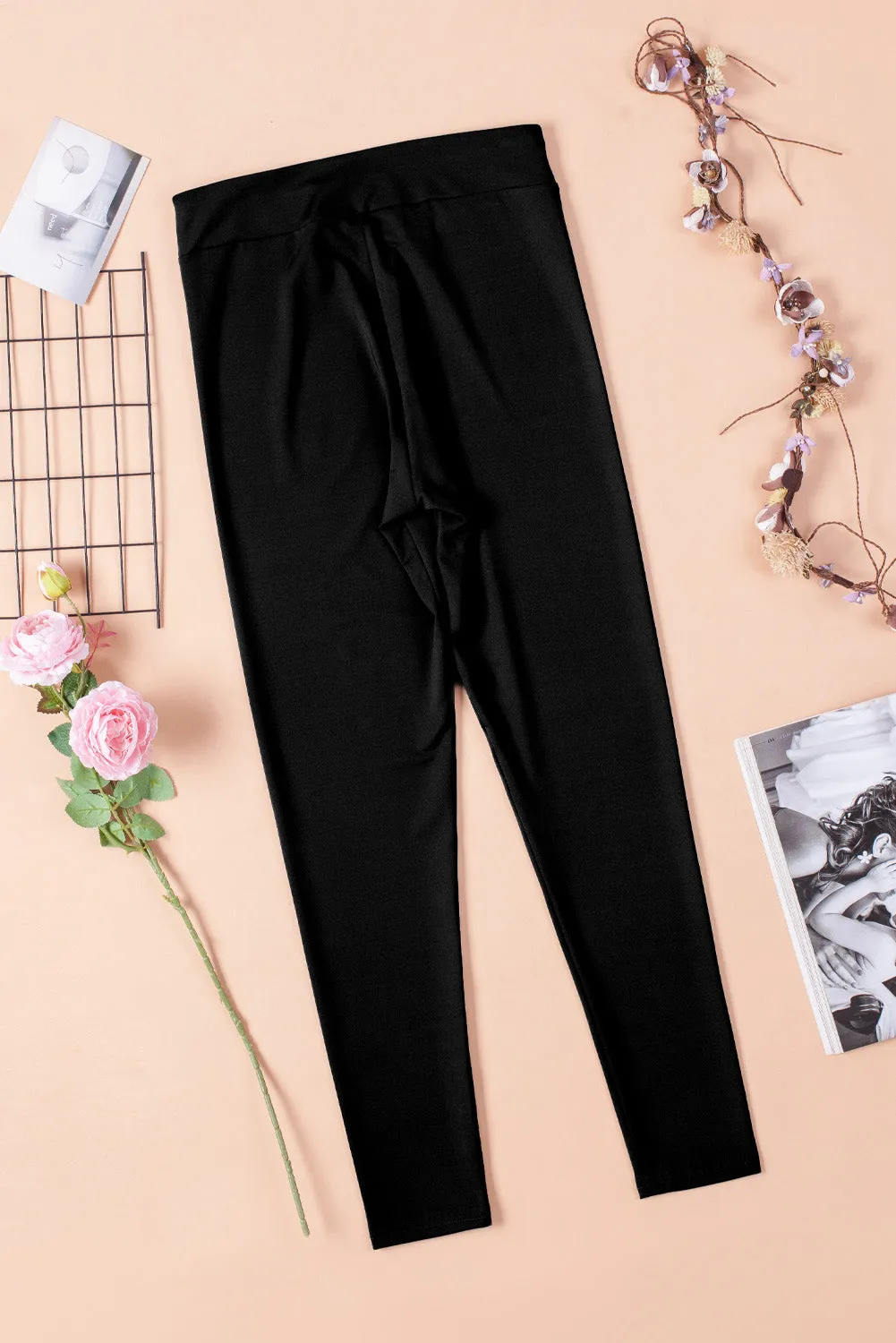 Black Stretchy Fit High Waist Leggings