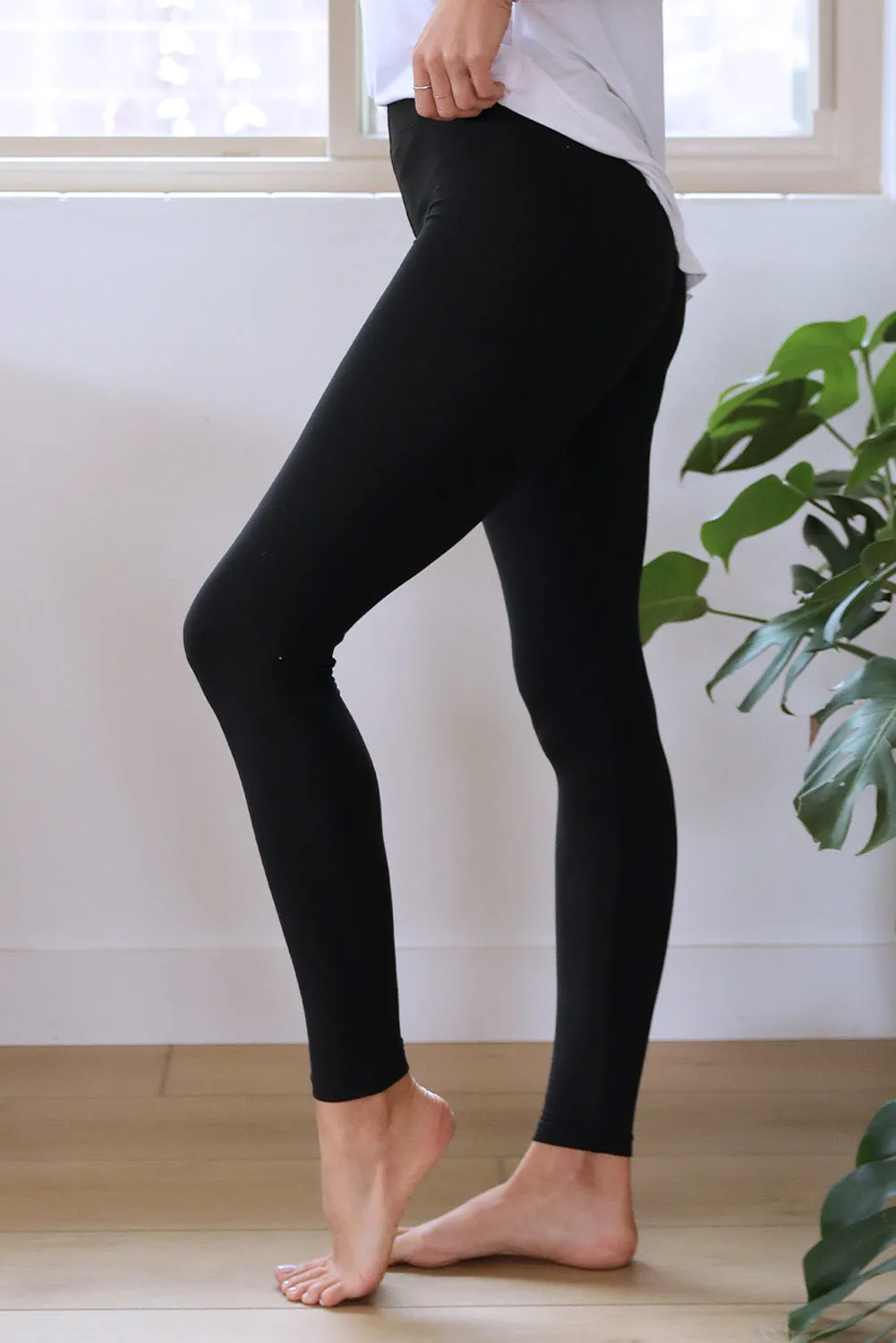Black Stretchy Fit High Waist Leggings