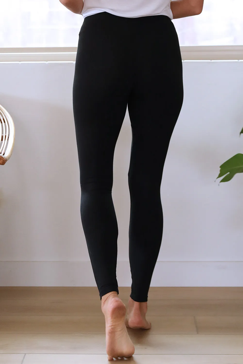 Black Stretchy Fit High Waist Leggings