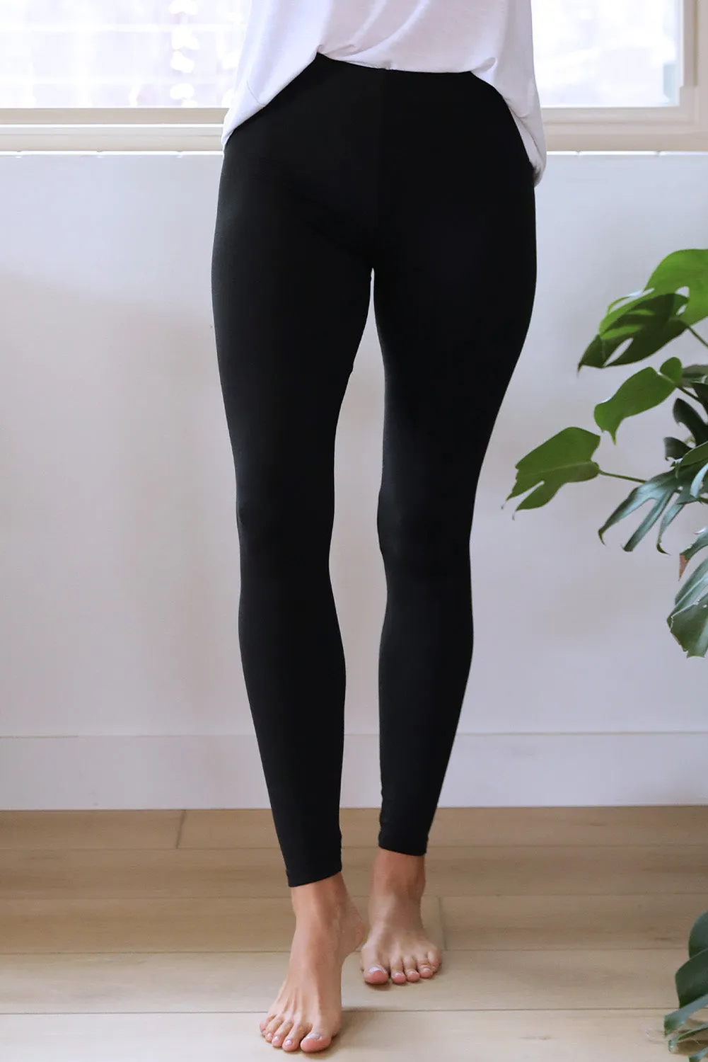Black Stretchy Fit High Waist Leggings