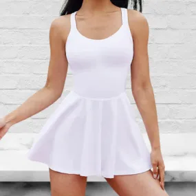 Breathable Back Tennis Ball Mini Dress