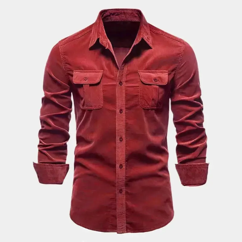Casual Business Corduroy Shirt - Cross & Crown