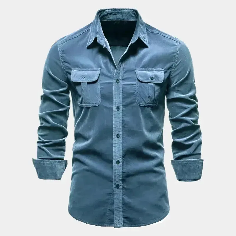 Casual Business Corduroy Shirt - Cross & Crown