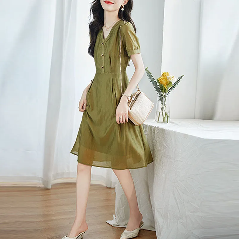 Casual Crimp Breathable Dress