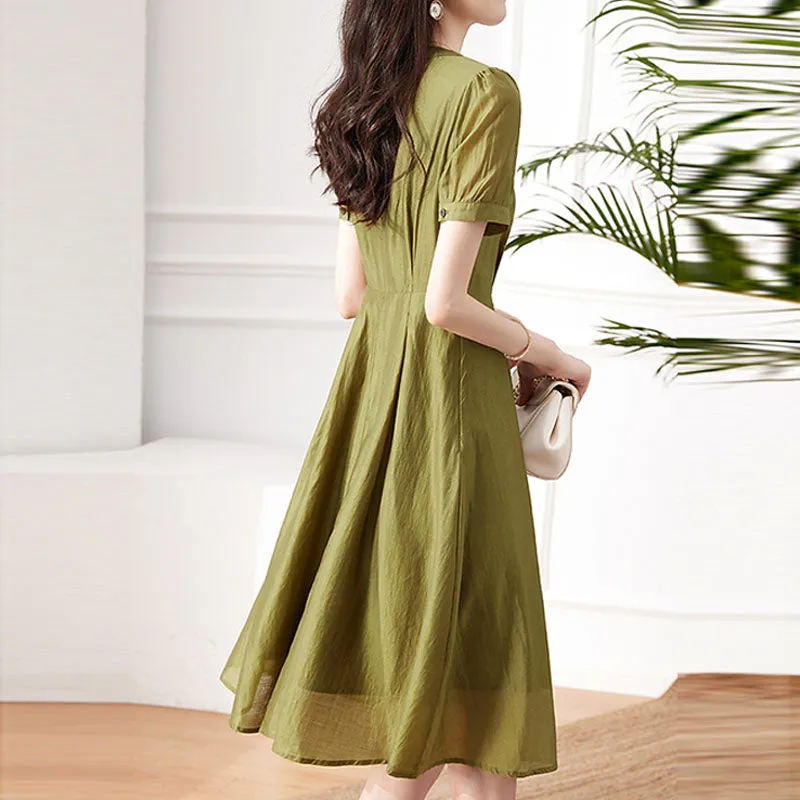 Casual Crimp Breathable Dress