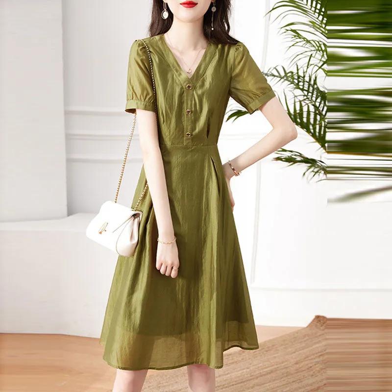 Casual Crimp Breathable Dress
