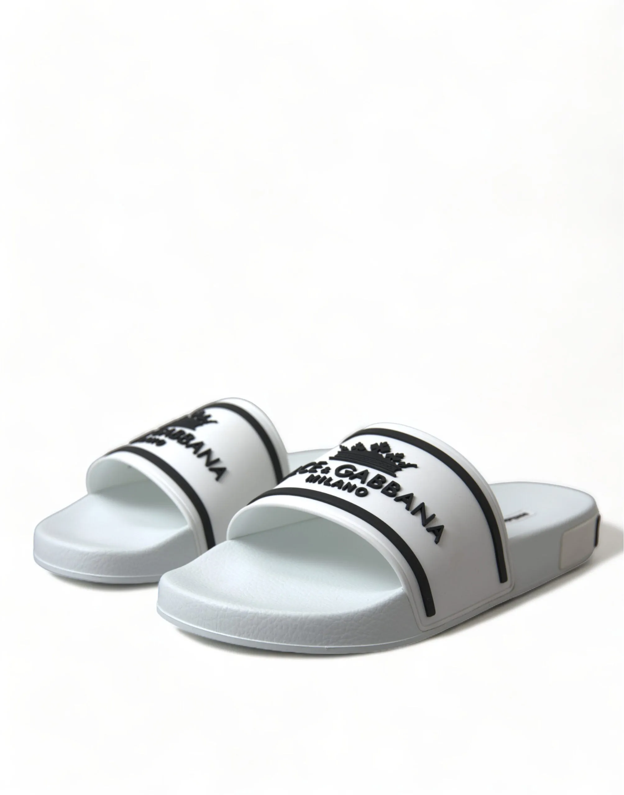 Chic White and Black Logo Slides