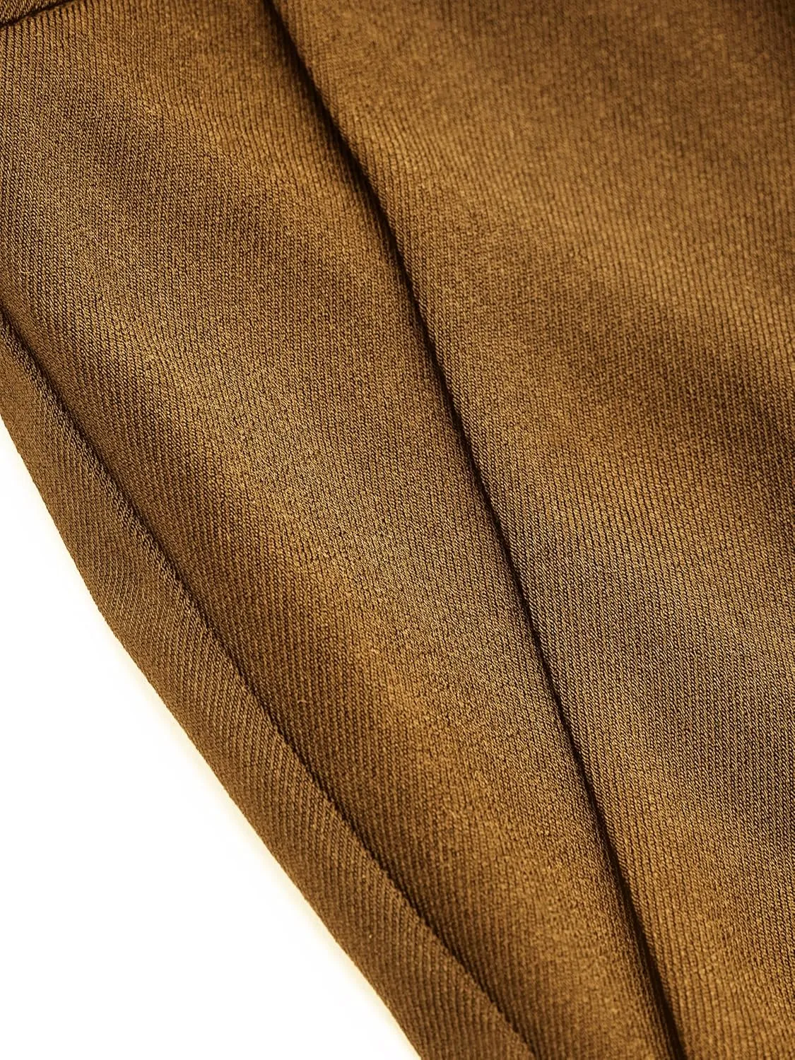 CIDER High Waist Solid Tapered Trousers with Belt