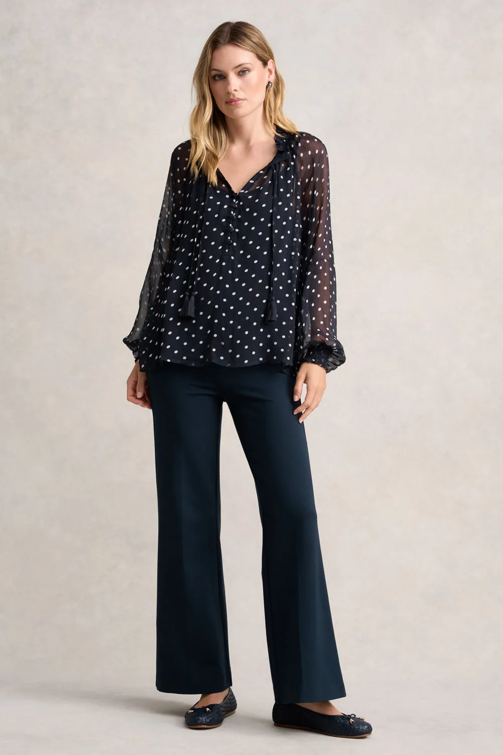 Crinkle Viscose Blouse