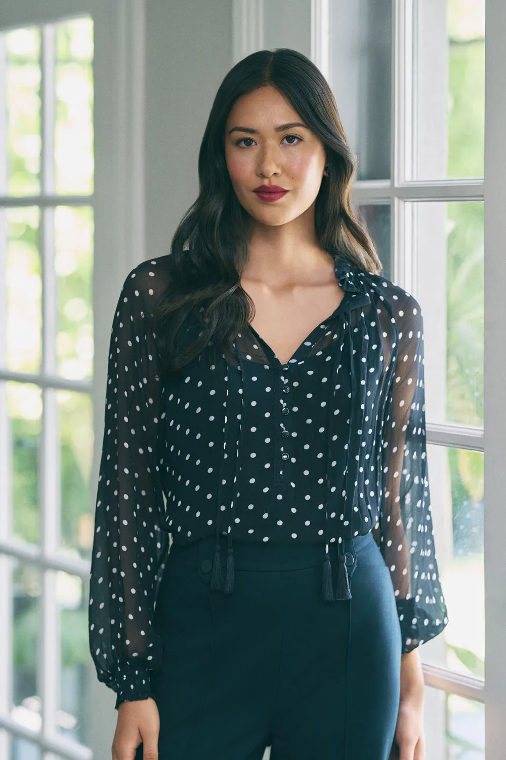 Crinkle Viscose Blouse