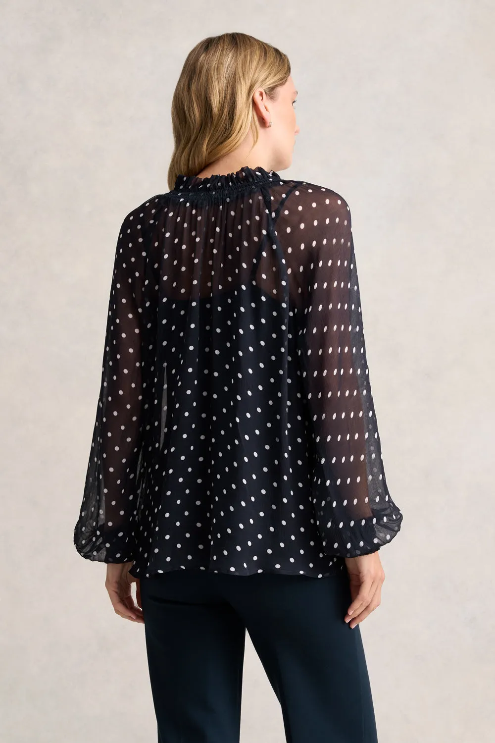 Crinkle Viscose Blouse