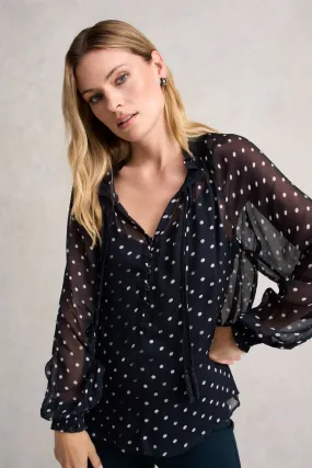 Crinkle Viscose Blouse