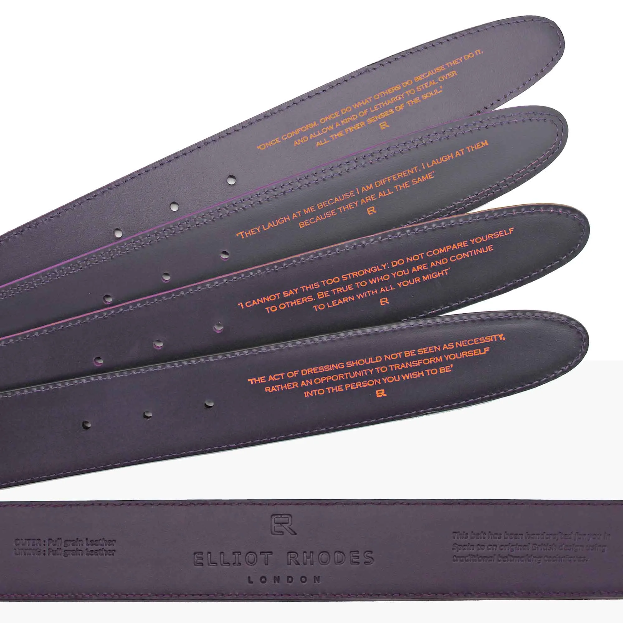 Deep Pink Viper Effect Gunmetal Prong Belt