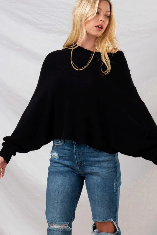 DOLMAN BATWING SWEATER