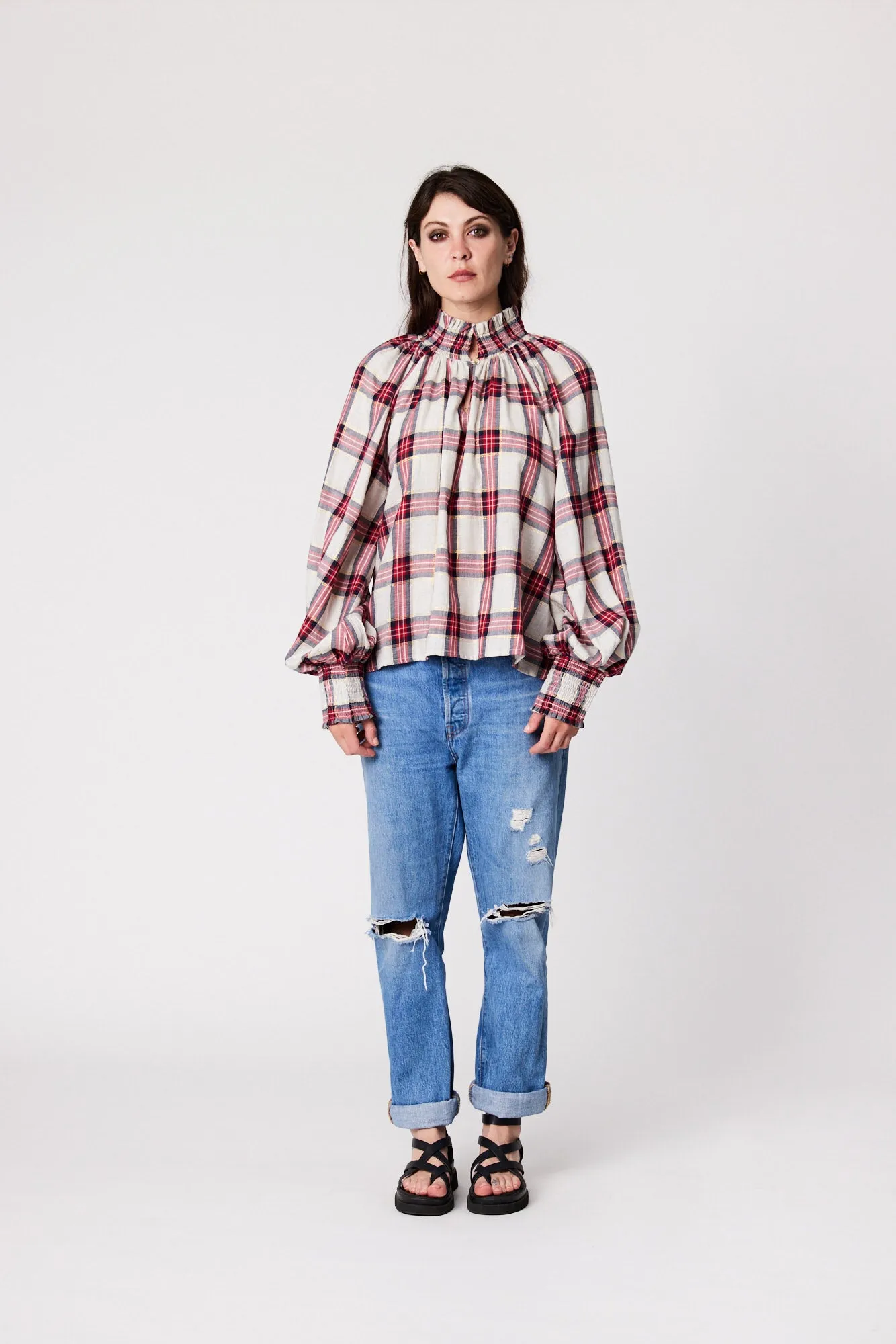 Dylan Blouse - Plaid