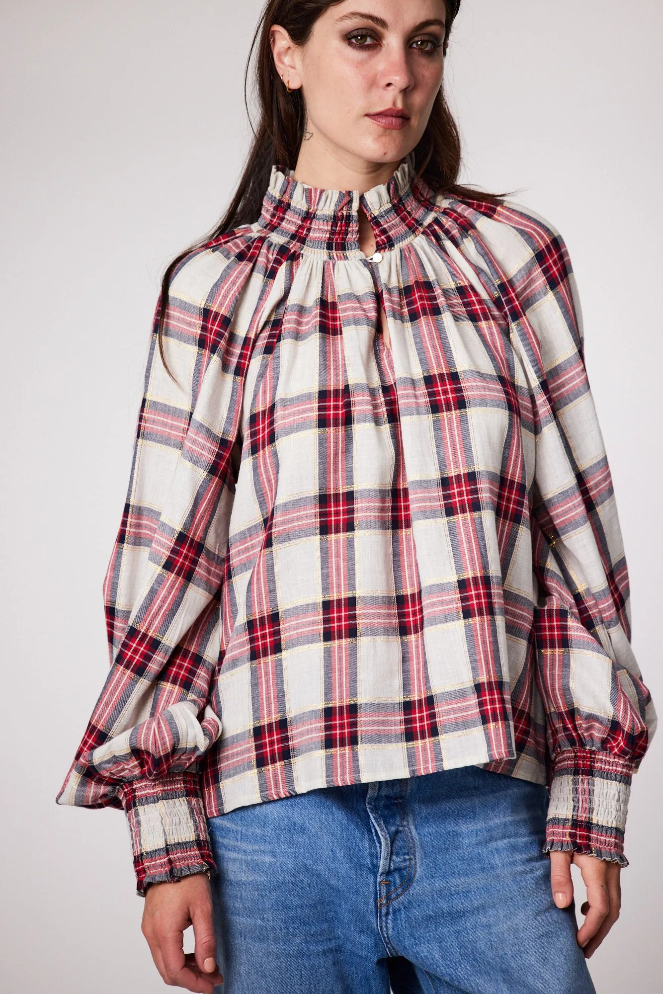 Dylan Blouse - Plaid
