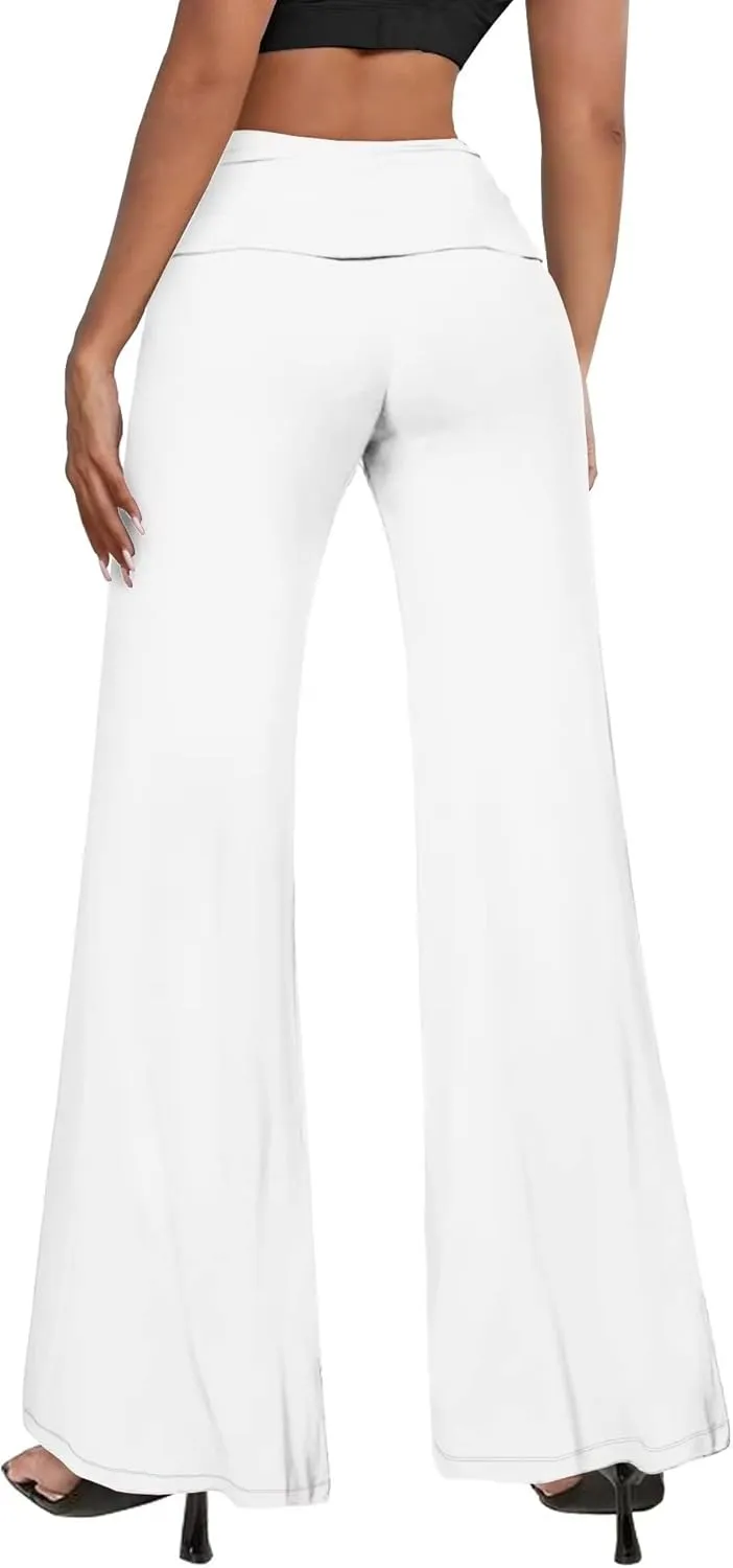 Hybrid & Company Womens Super Comfy Flowy Wide Leg Palazzo Pants Made in USA