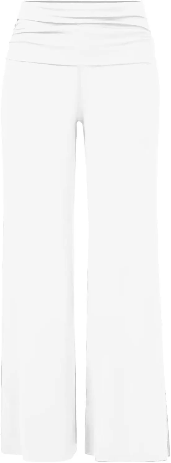 Hybrid & Company Womens Super Comfy Flowy Wide Leg Palazzo Pants Made in USA