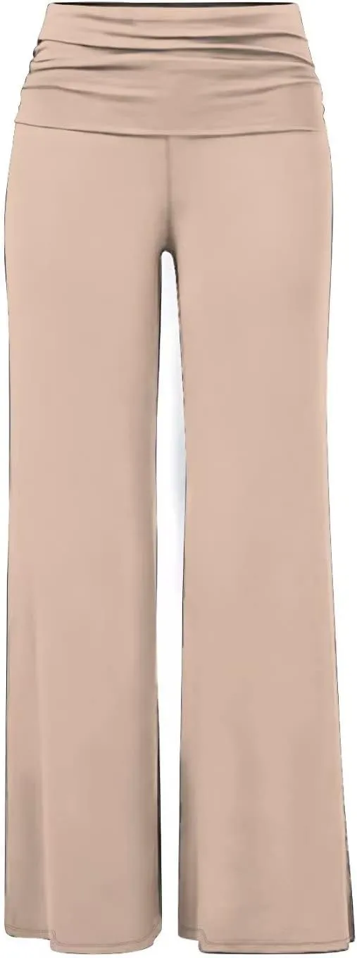 Hybrid & Company Womens Super Comfy Flowy Wide Leg Palazzo Pants Made in USA