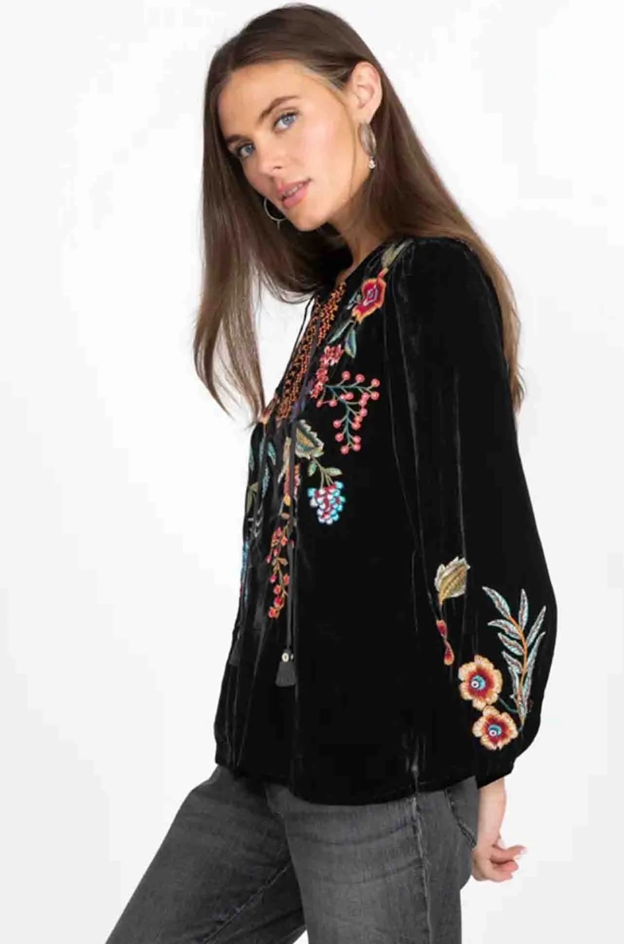 Johnny Was - Ardell Velvet Relaxed Blouse