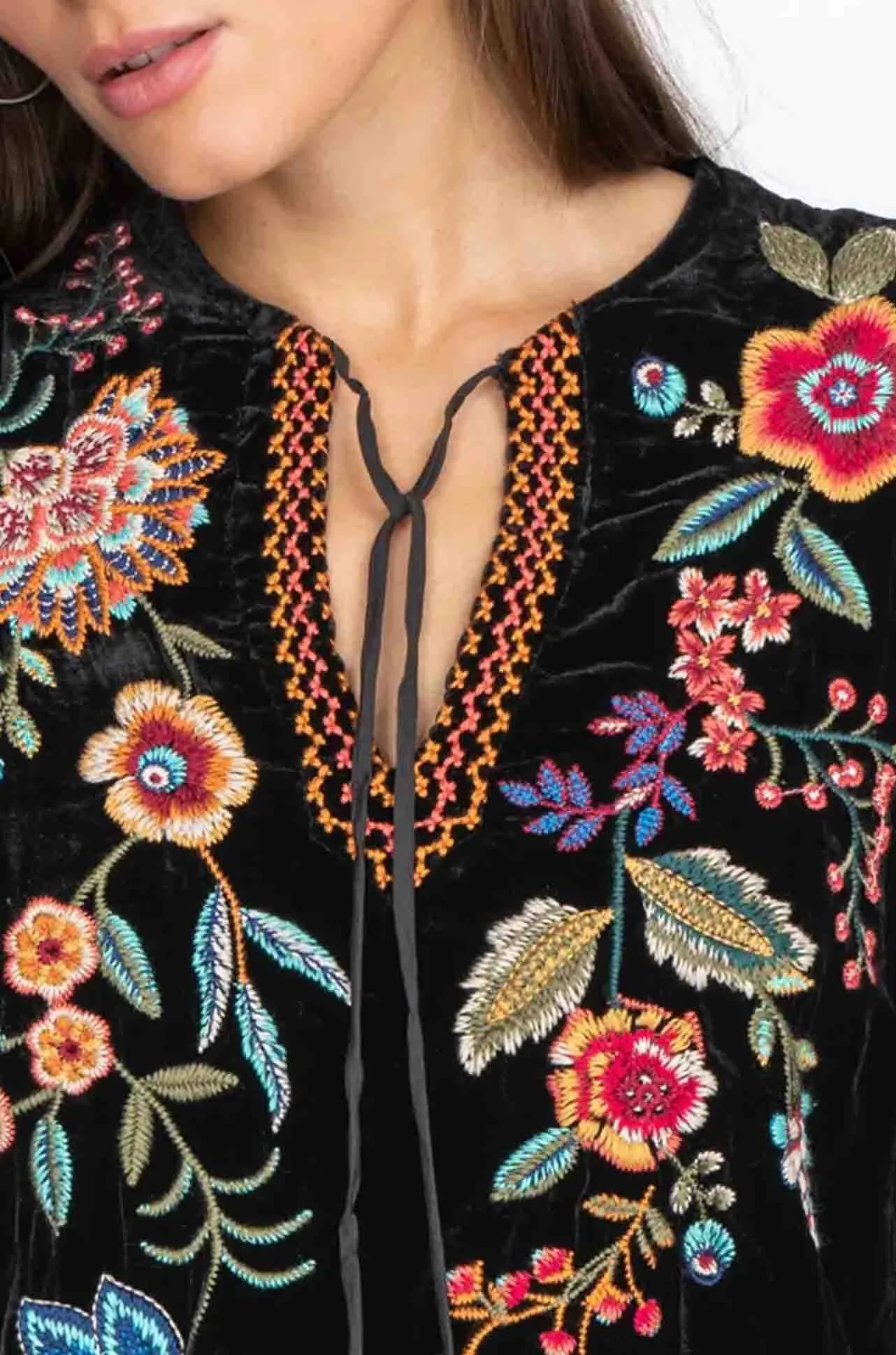 Johnny Was - Ardell Velvet Relaxed Blouse