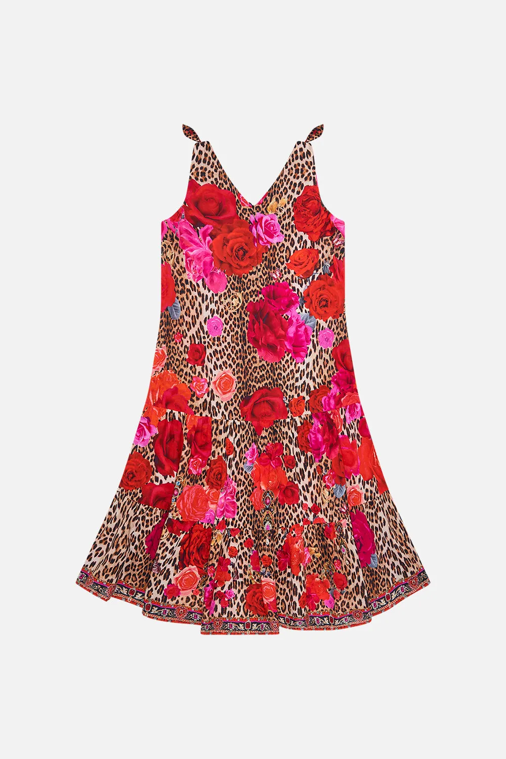 KIDS TIERED DRESS WITH BOWS 12-14 HEART LIKE A WILDFLOWER