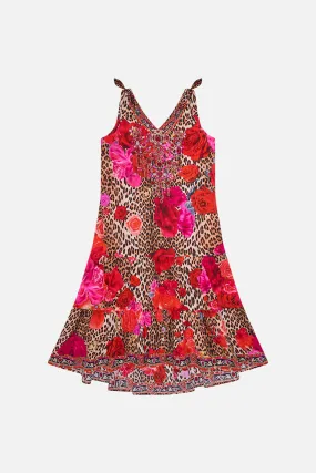 KIDS TIERED DRESS WITH BOWS 12-14 HEART LIKE A WILDFLOWER