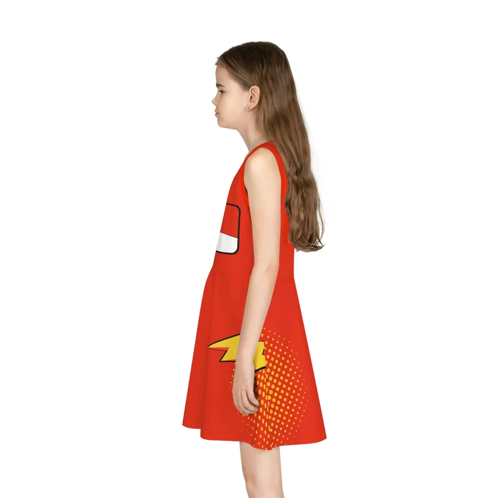 Lightning Inspired Girls' Sleeveless Sundress