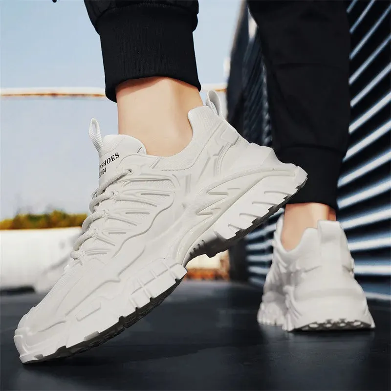 Men's Fashion Casual  Non-slip Breathable  Sneakers Mesh Lace-up