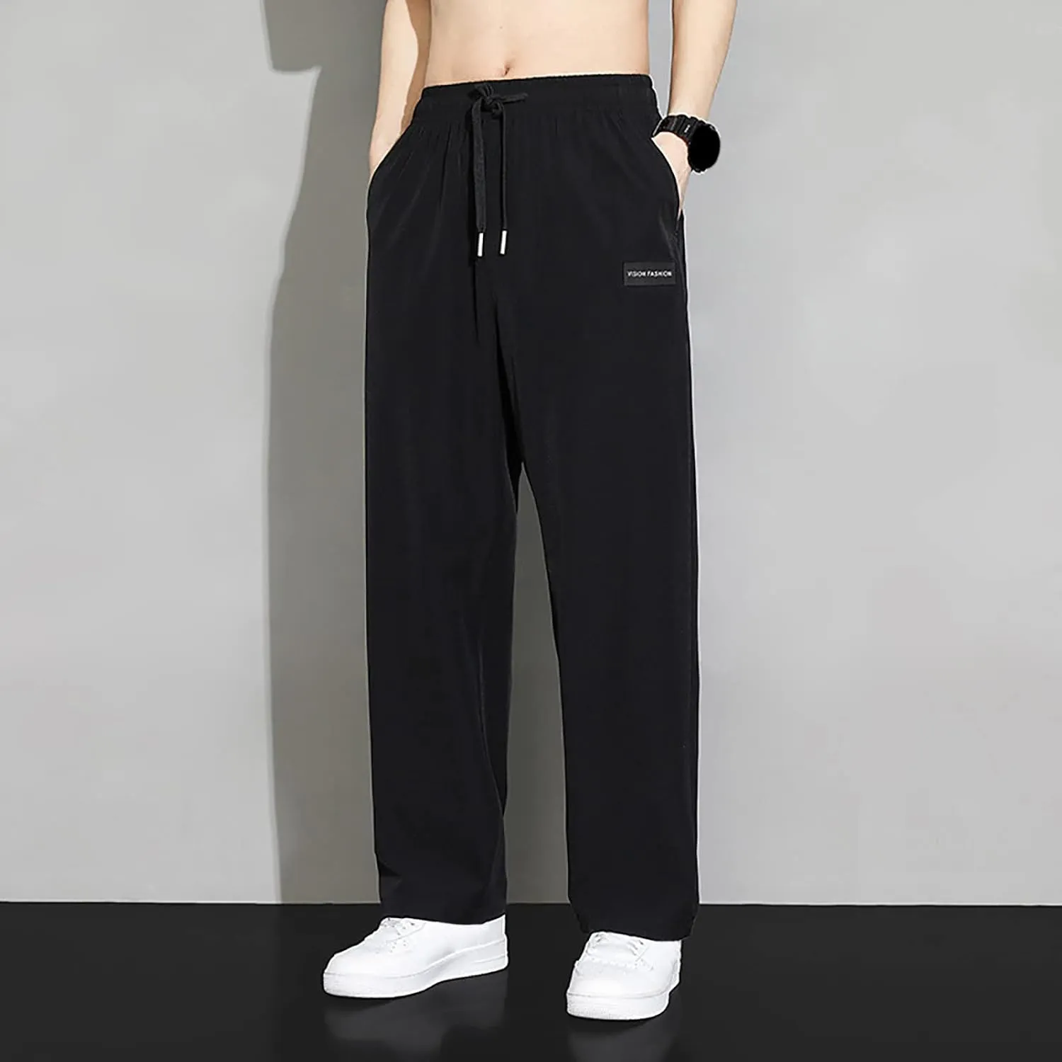 Men's Joggers Lightweight Hiking Travel Pants Breathable Athletic Quick Dry Stretch Athletic Workout Golf Pants