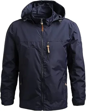 Men's Light Jacket, Men's Jacket, Waterproof Rain Jacket, Windproof Raincoat for Cycling