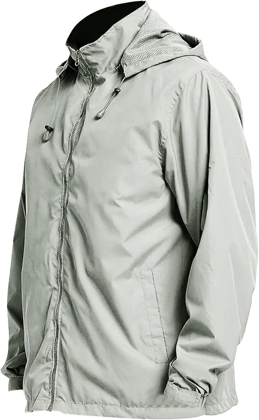 Men's Rain Jacket Running Golf Jackets Waterproof Breathable Raincoat with Hood Lightweight Windbreaker Hiking Jacket