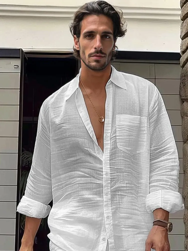 Minimalist 100% Cotton Shirt Set