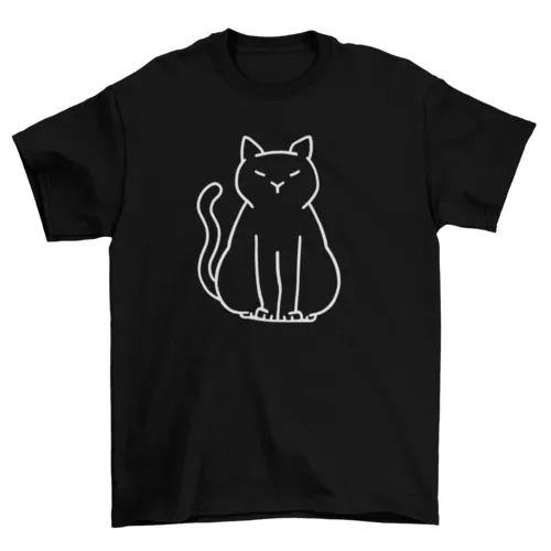 Minimalist cat t-shirt