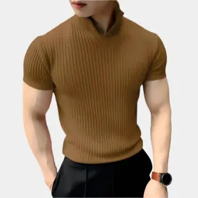 Minimalist Knit T-Shirt - Cross & Crown