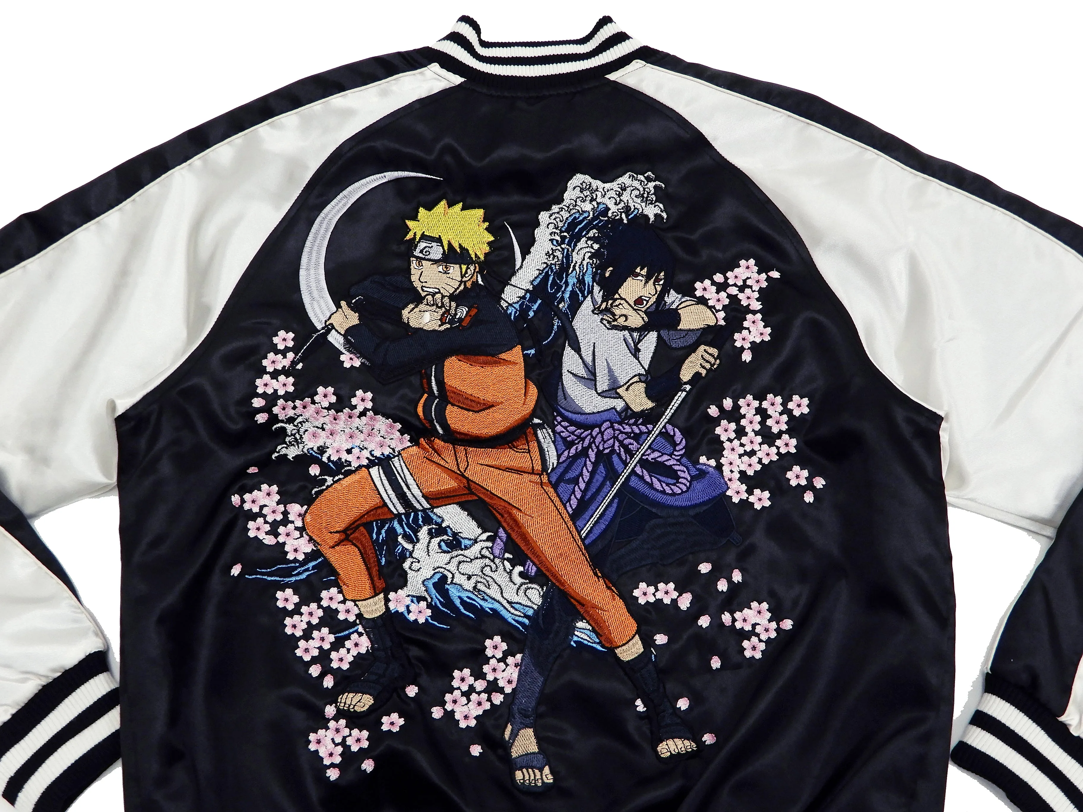 Naruto Jacket Men's Naruto Shippuden Japanese Souvenir Jacket Sukajan 9001821 Black