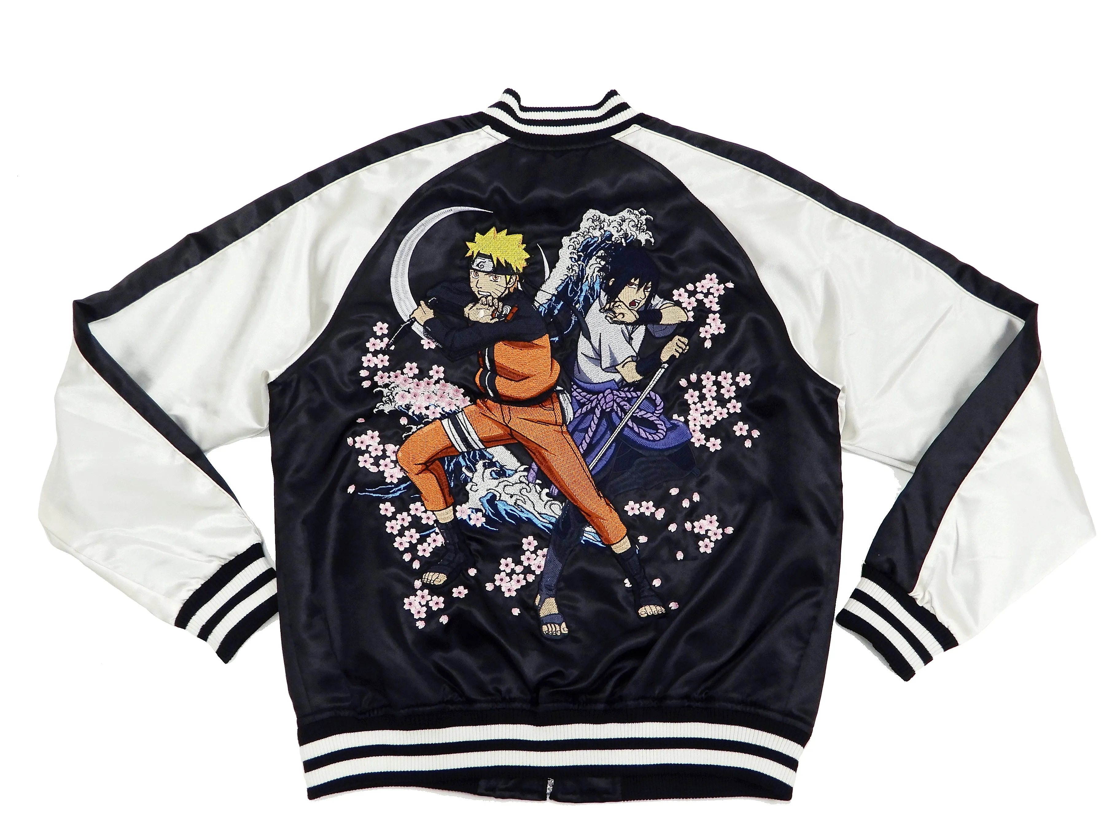 Naruto Jacket Men's Naruto Shippuden Japanese Souvenir Jacket Sukajan 9001821 Black