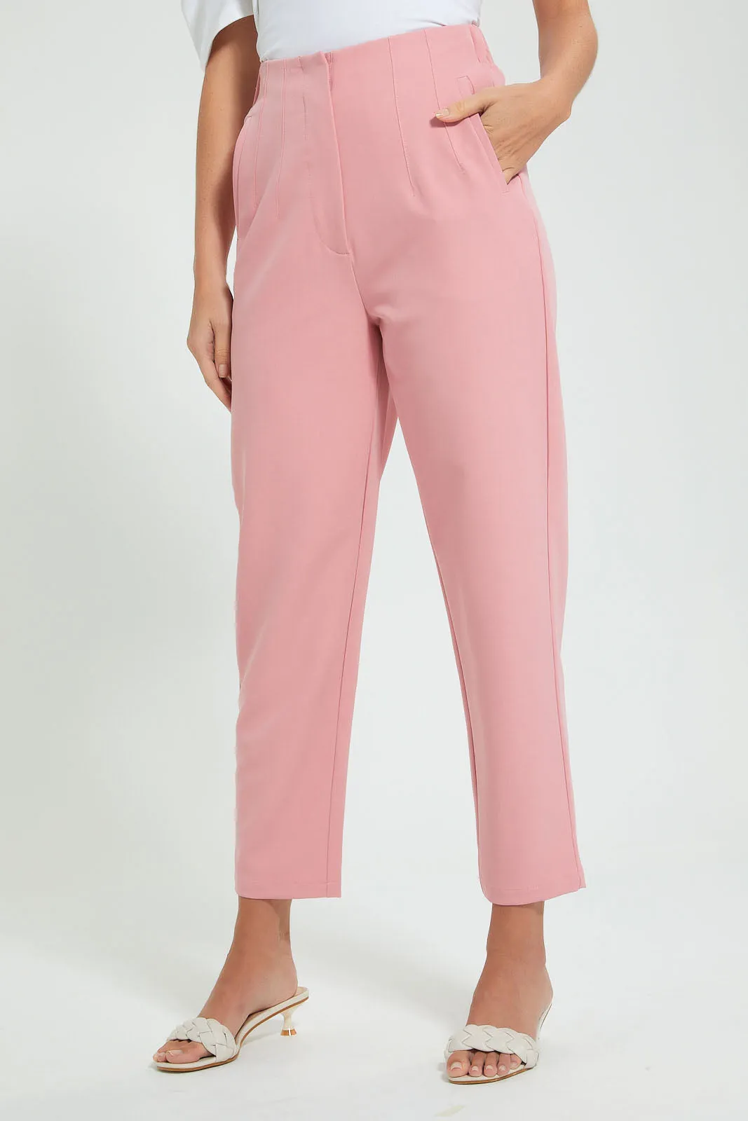 Pink Tailored Trouser