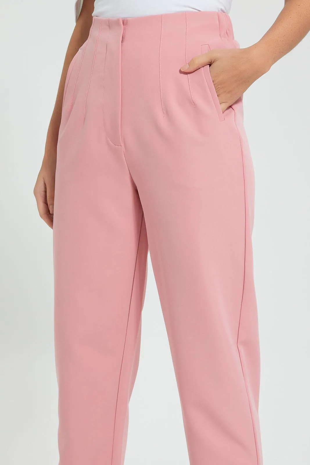 Pink Tailored Trouser