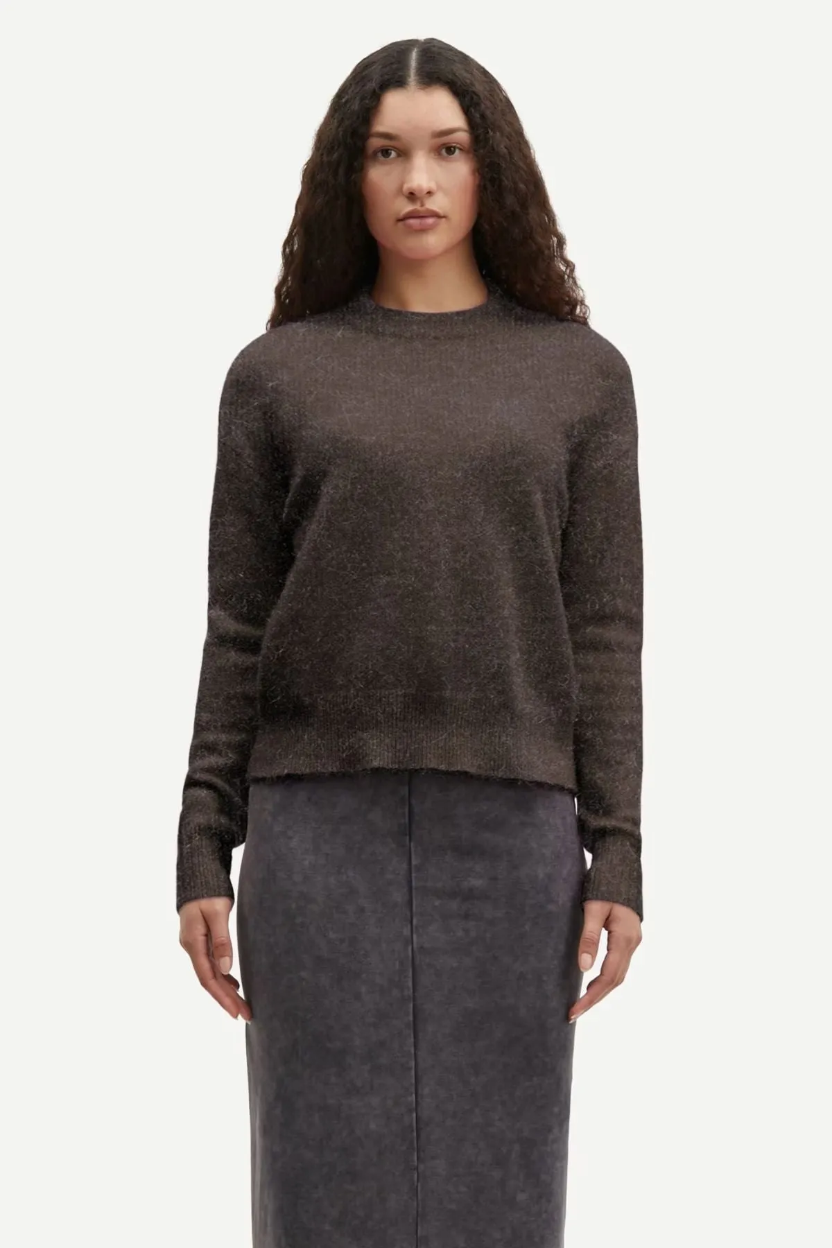 Samsøe Samsøe Anour O-Neck Jumper - Chocolate Torte