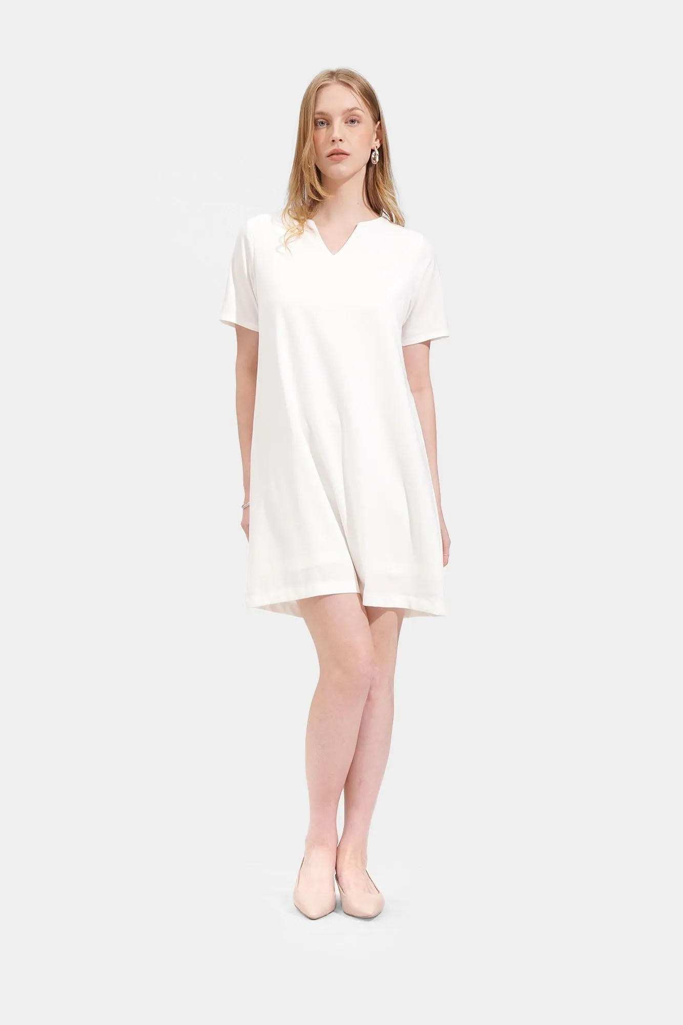 Split Neckline Dress