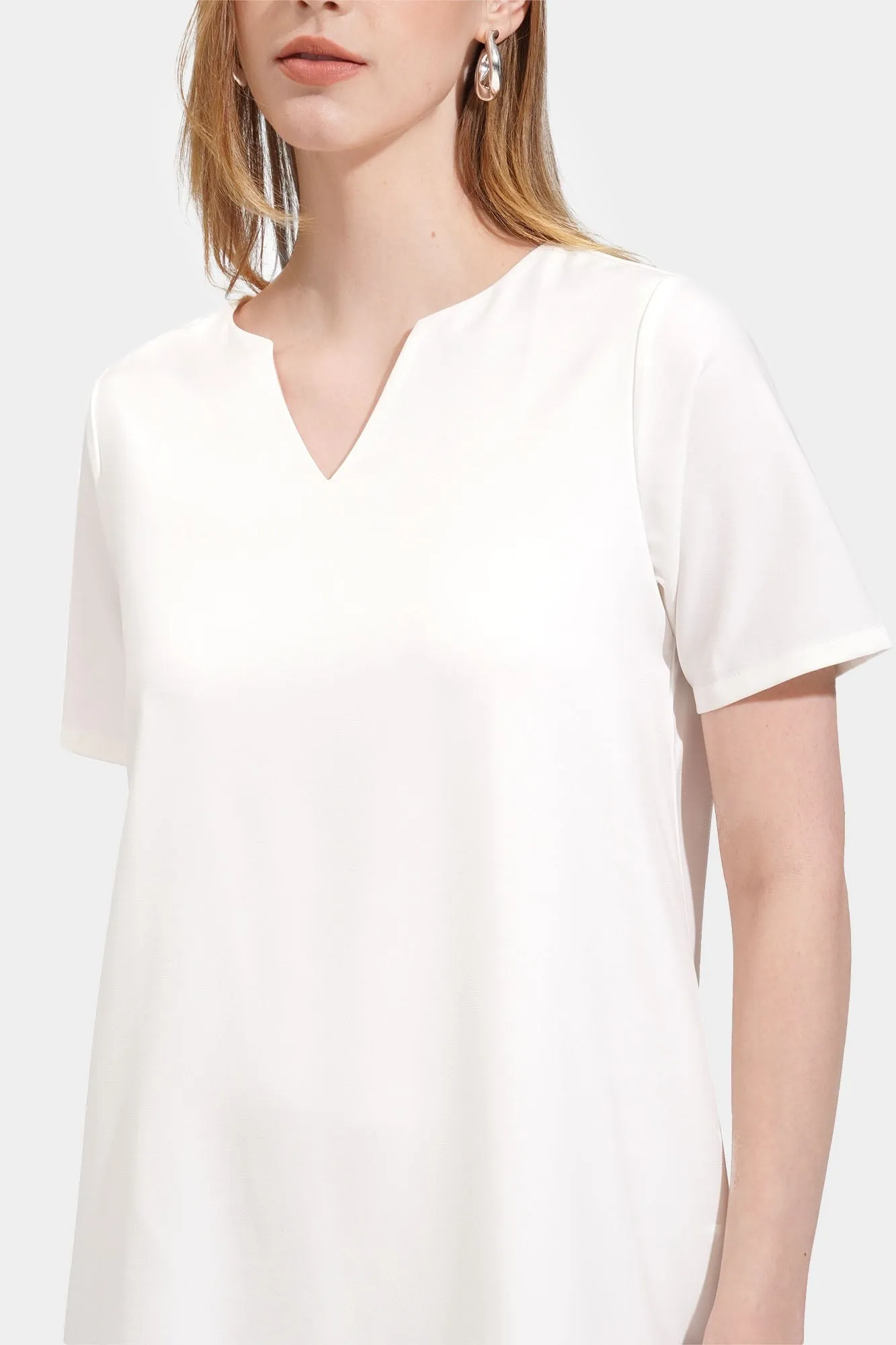 Split Neckline Dress