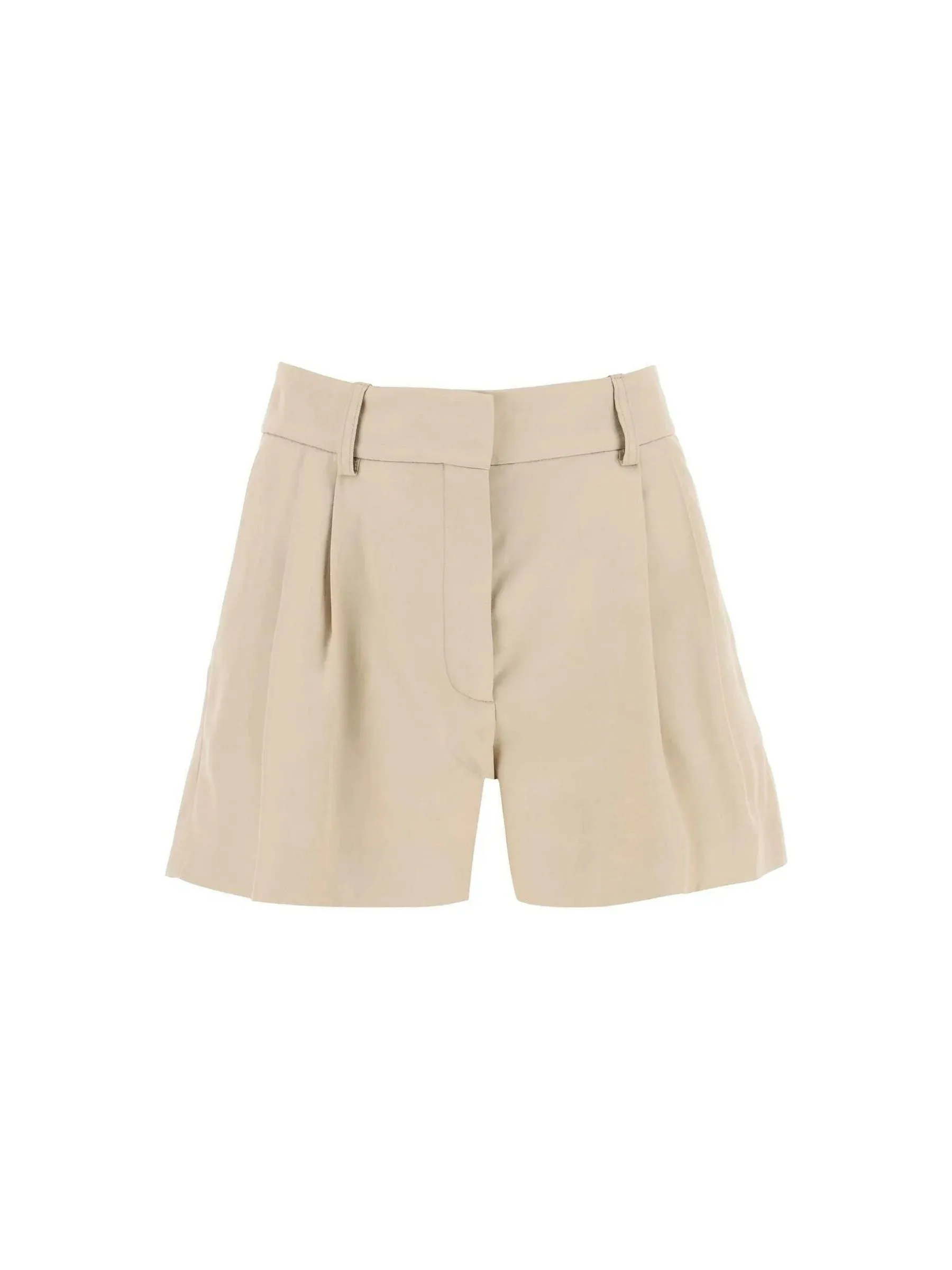 Tailored Pleated Shorts