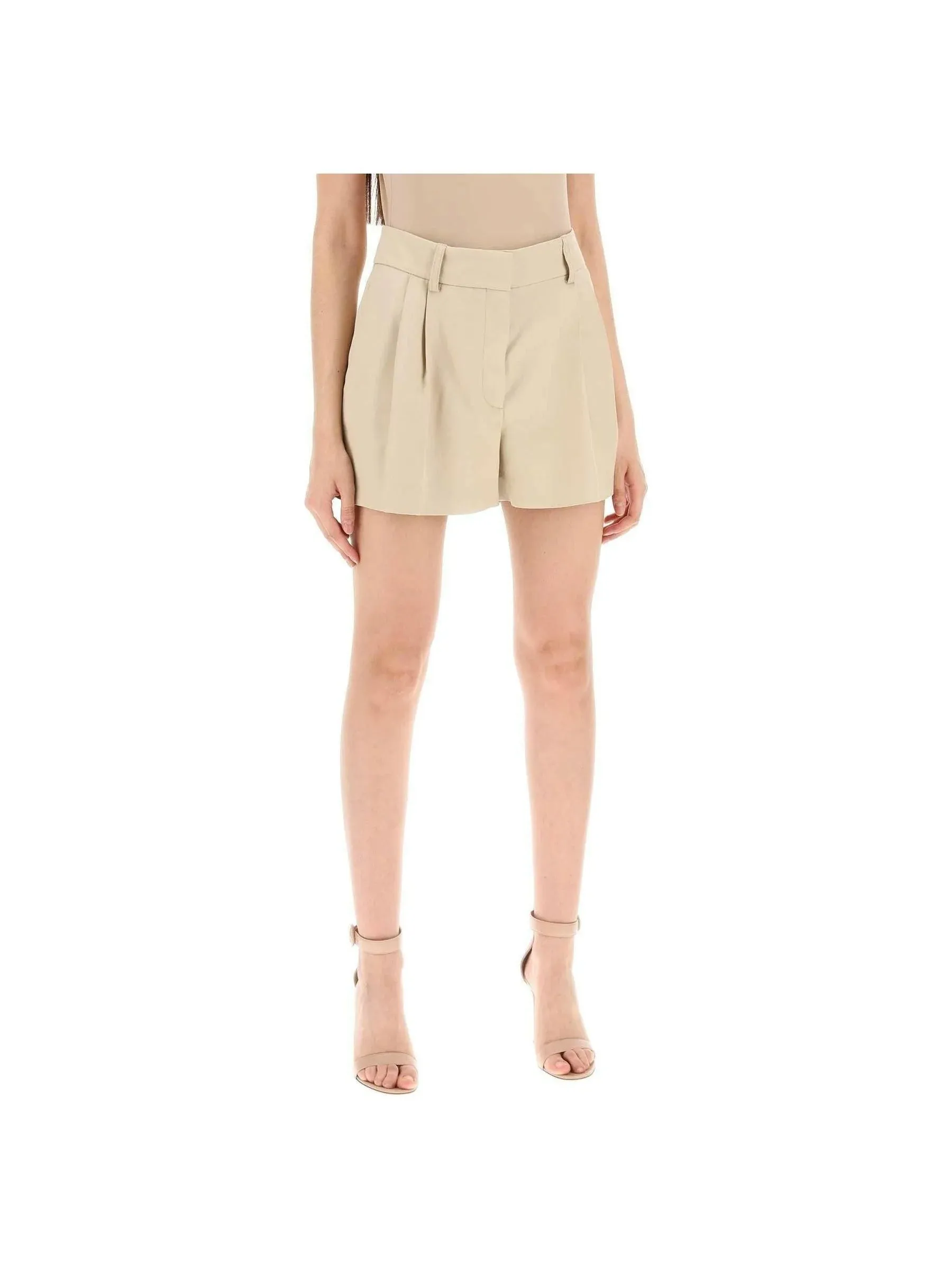 Tailored Pleated Shorts
