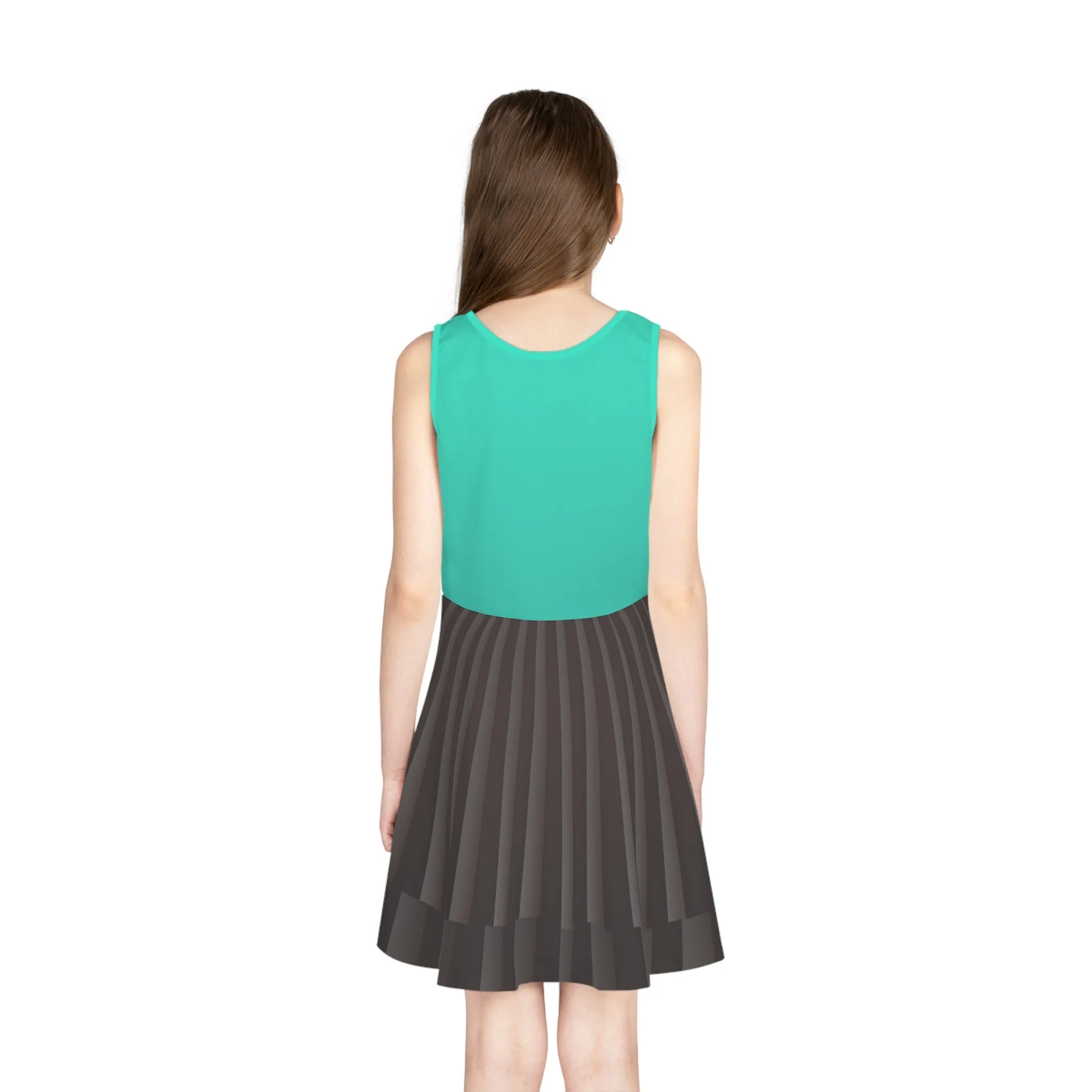 The Glitch Racer Girls' Sleeveless Sundress